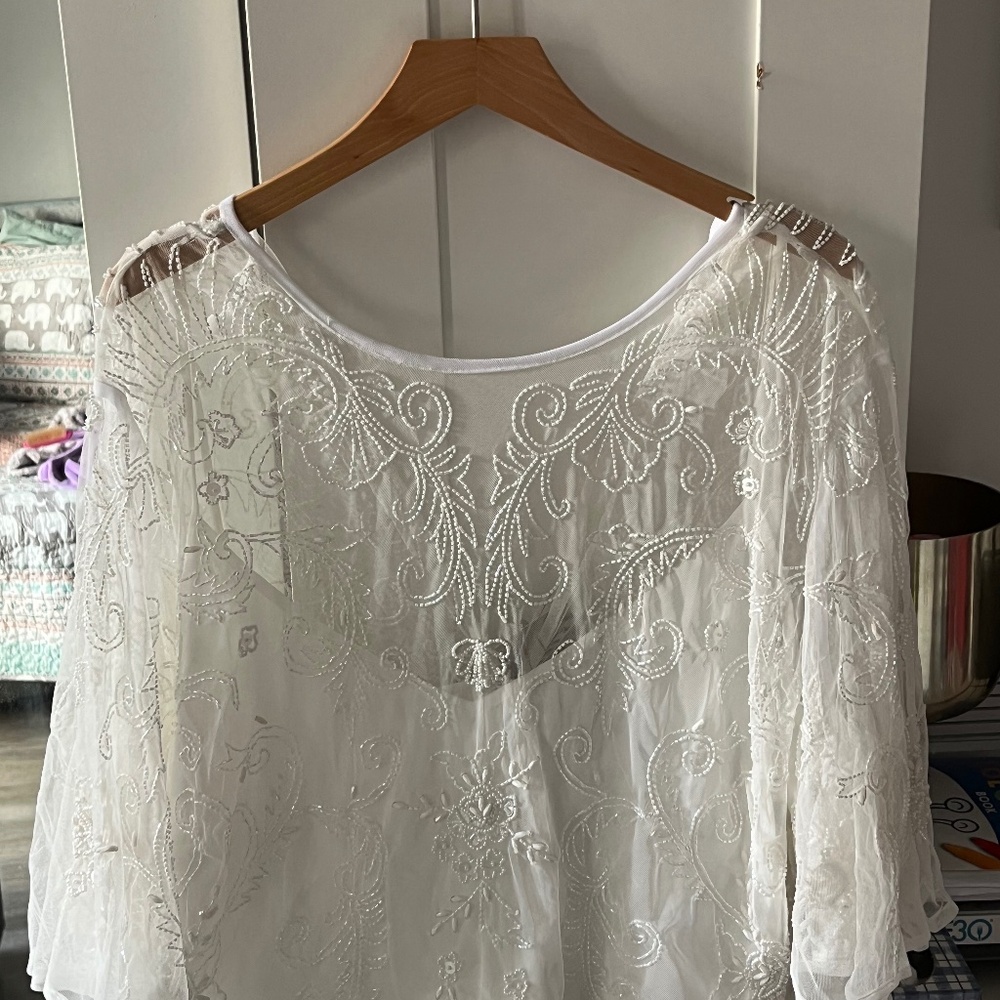 ASOS DESIGN Curve embellished bodice wedding dress